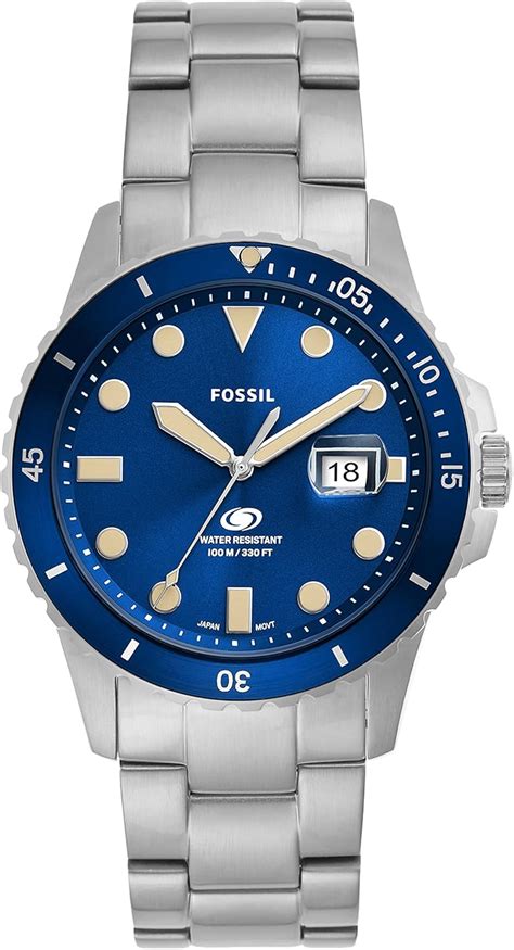 fossil blue titanium watch|fossil blue 100 meters price.